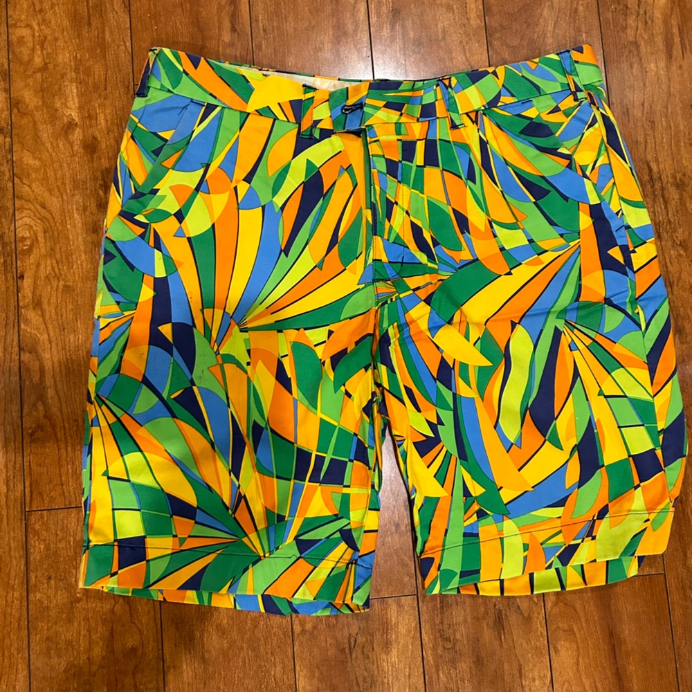 Loudmouth Multicolor Peacock Golf Shorts